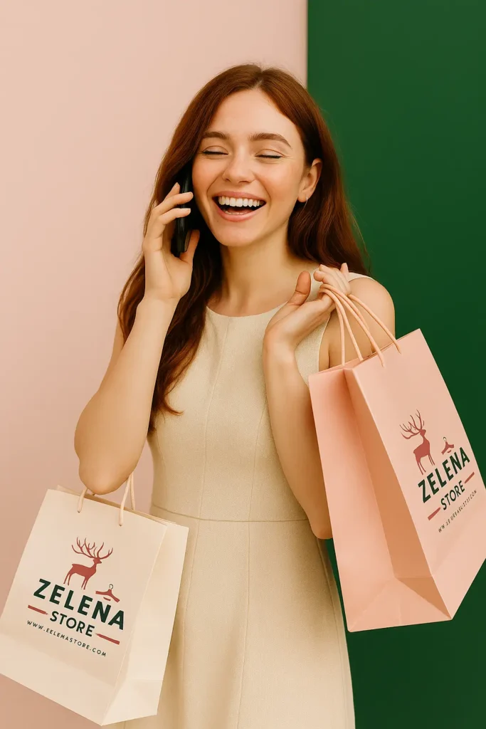 واصلي معنا في زيلينا ستور| ZELENA STORE في ZELENA STORE، أنتِ لستِ مجرد عميلة، بل شريكة في رحلتنا. نحن هنا دائماً للاستماع لكِ، ودعمكِ، والإجابة على كل استفساراتكِ.