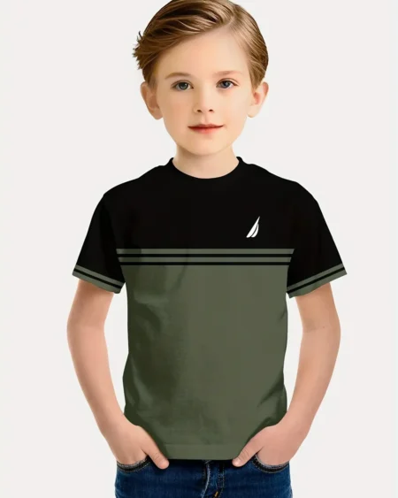 تيشيرت صيفي أولادي بطباعة 3D – تصميم ملوّن وجذاب مثالي للأيام الحارة