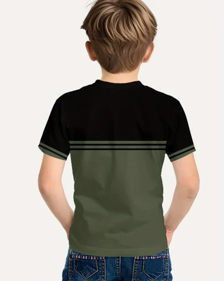 أزياء أولاد رياضية – تيشيرت بطباعة 3D يجمع بين الراحة والمظهر العصري.