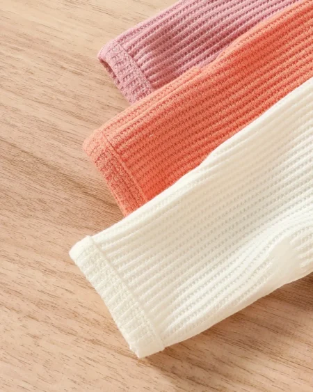 أزياء مواليد أنثوية بتصميم عملي طقم 3 قطع للبنات حديثي الولادة