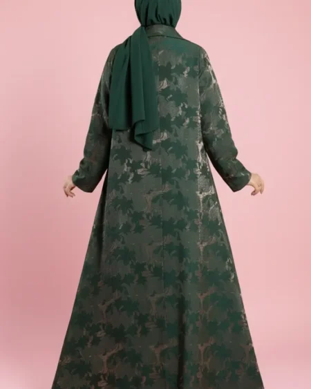 عباية جاكار بليزر باللون الأخضر الملكي للمناسبات الخاصة.