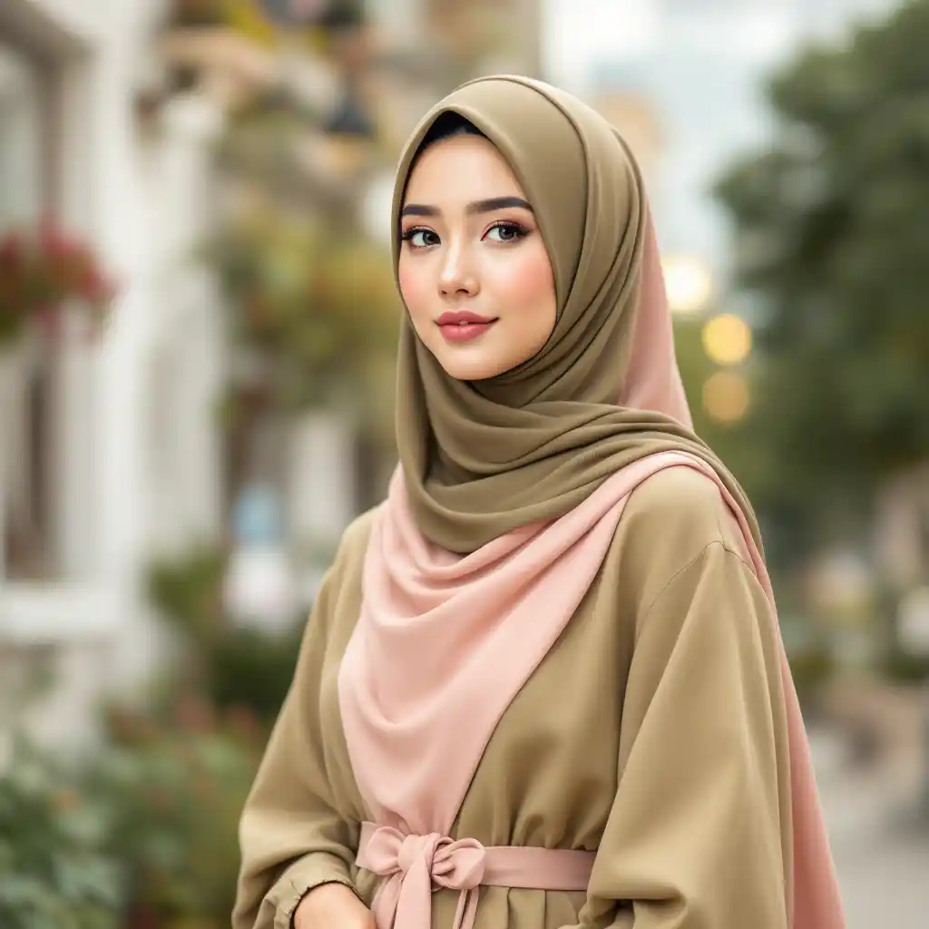 كيف أختار الحجاب المناسب للفستان؟ اختاري لونًا محايدًا (أبيض، بيج، أسود) أو من نفس تدرجات لون الفستان، ولا تترددي في تجربة التدرجات المطفية أو النيود لمظهر عصري.