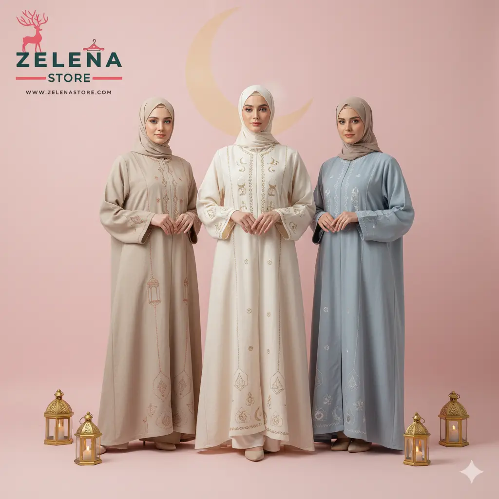 عبايات رمضانفي شهر رمضان، تبحث النساء عن عبايات رمضان المميزة بخامات مريحة وألوان هادئة، مع لمسات أنيقة مناسبة للزيارات العائلية.