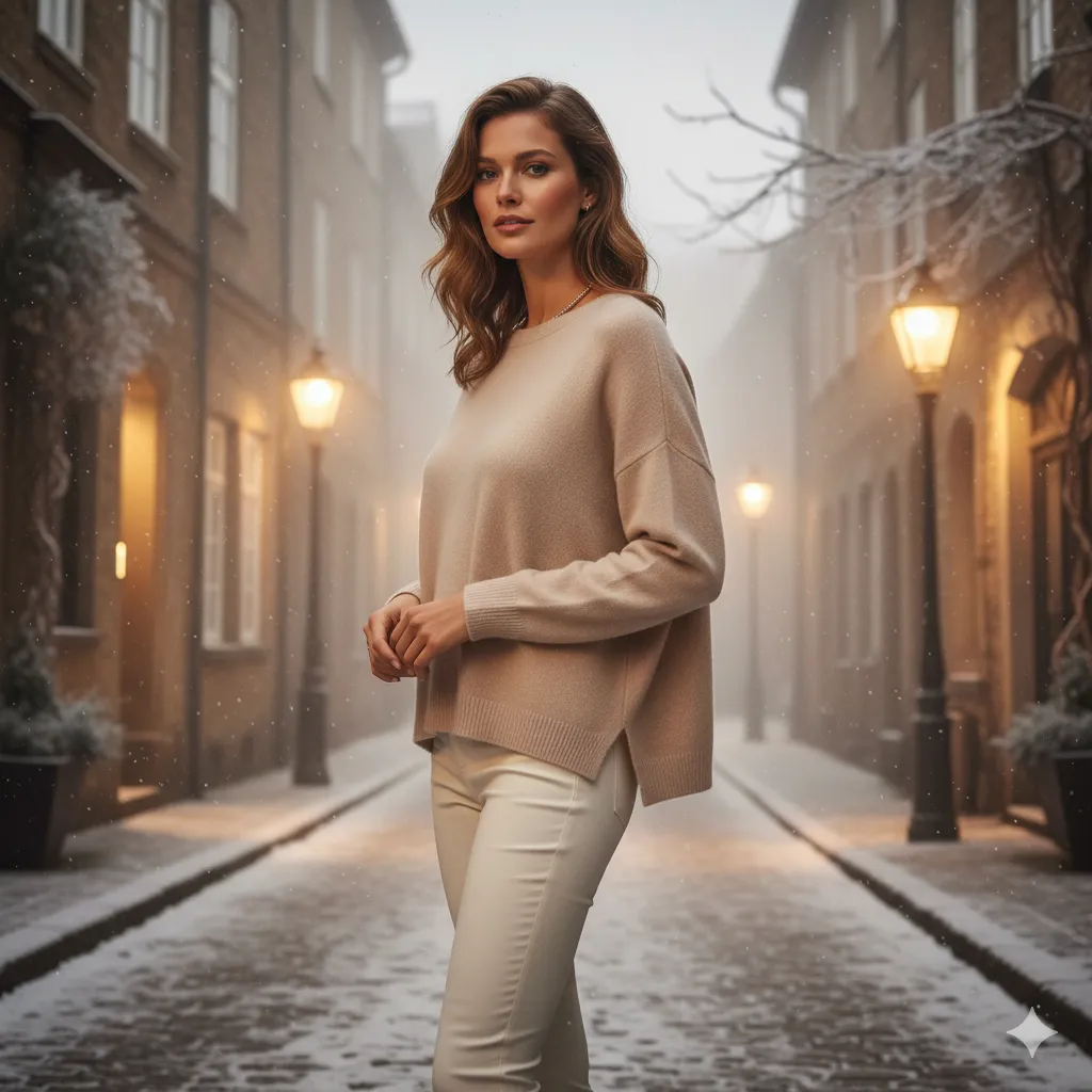 كيف تنسّقين إطلالة بالـ أوفر سايز من الكشمير للملابس الشتوية 3 استكشفي أحدث موضة الشتاء لملابس النساء وكيفية تنسيق إطلالة بالأوفر سايز من الكشمير لإطلالة أنيقة وعصرية