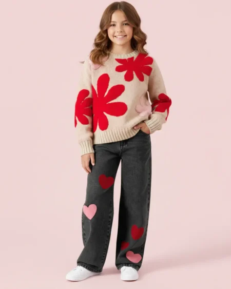 تنسيق طقم العيد للبنات مع إكسسوارات رقيقة.